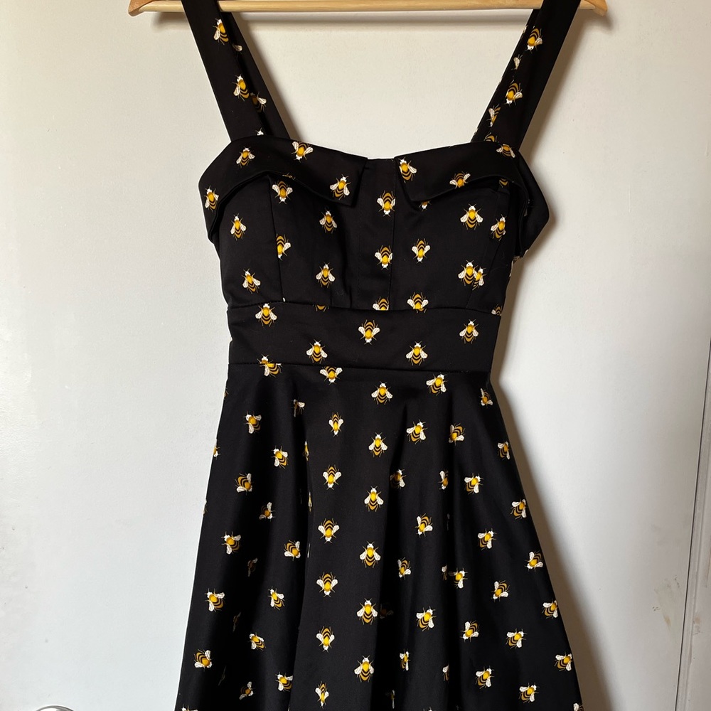 Vintage Black Bumblebee Dress